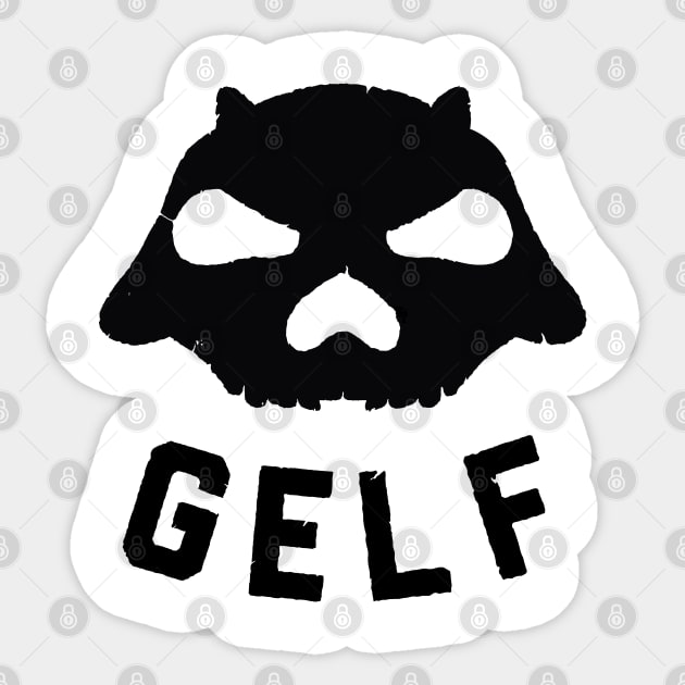 GELF Logo (distressed) Sticker by Stupiditee